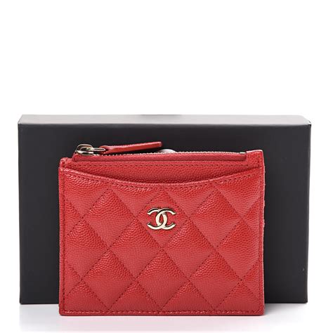 chanel crd holder|chanel card holder zip around.